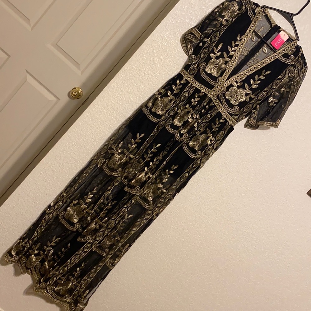 Metallic Goddess Maxi Dress